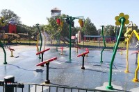 Freizeitpark mit Wasserspielplatz in Holland