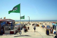 Campingplatz am Strand und Meer Niederlande