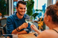 Restaurant am Nordsee Strand in Holland