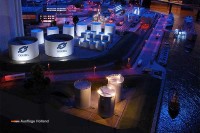 NOT Rotterdamer Hafen bei Nacht in Miniaturwelt Rotterdam