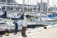 Yachthafen von Scheveningen Holland Niederlande