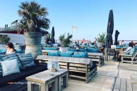 Strandpavillon Beachclub Fuel am Nordseestrand Niederlande